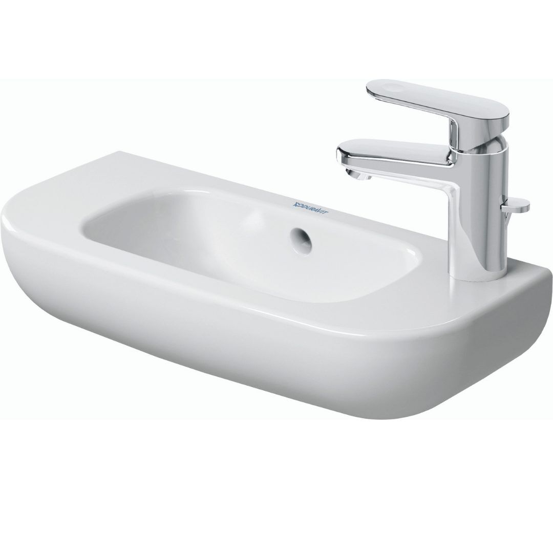 Duravit D-code WM Basin LH 500x220mm_Stiles_Product_Image1