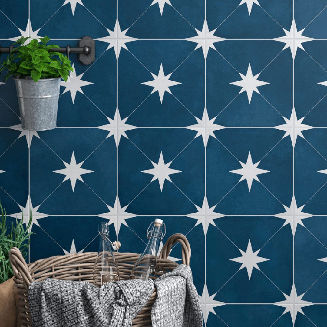 Geotiles Ponent Blue 223x223mm_Stiles_Lifestyle_Image