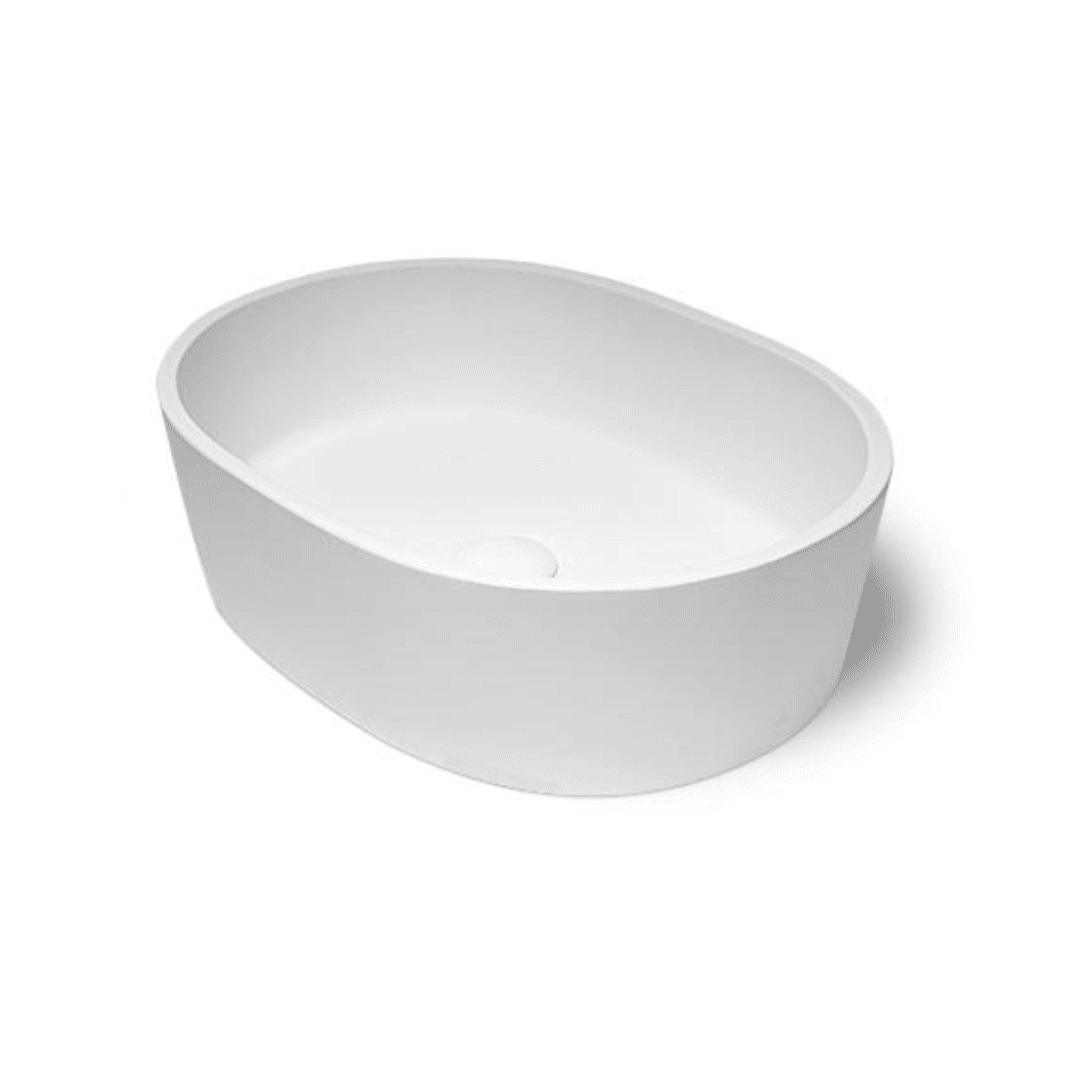 Boutique Baths Sorpressa Matt White Counter Top Basin 360x495x143mm_Stiles_Product_Image