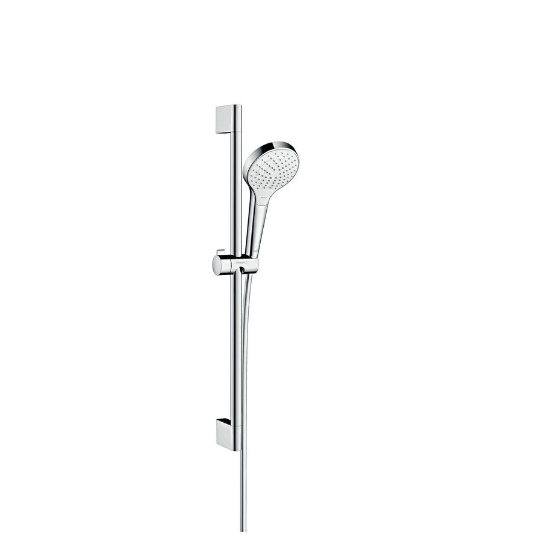 26563400 Hansgrohe Croma Select S White Chrome Hand Shower Set EcoSmart with Bar_Stiles_Product_Image