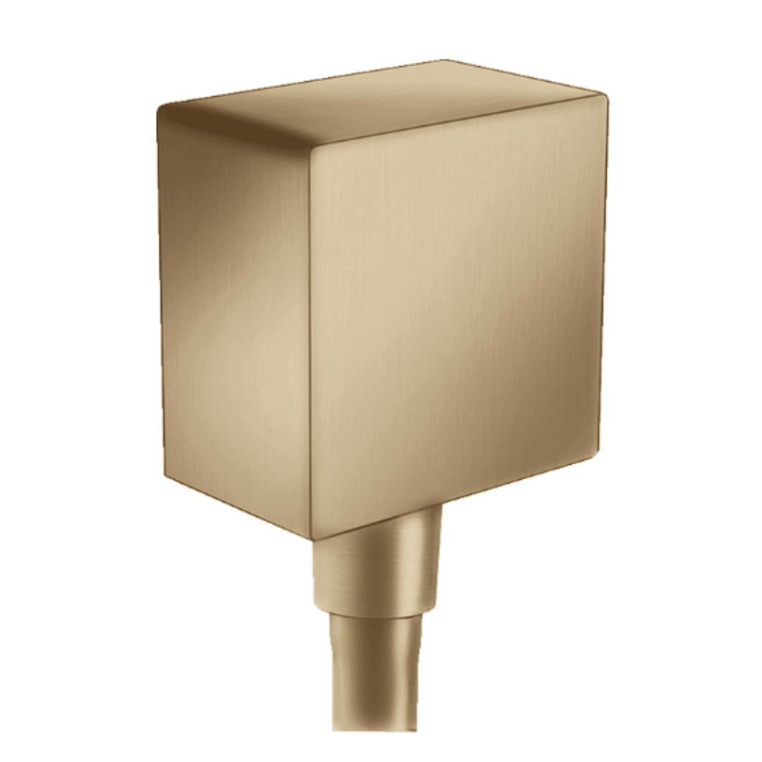 26455140 Hansgrohe FixFit Brushed Bronze Wall outlet Square_Stiles_Product_Image